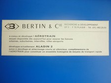 5/1972 PUB BERTIN et Cie