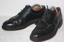 HESCHUNG Derby Catalpa Cuir lisse noir T 7.5 /41.5 BON ETAT