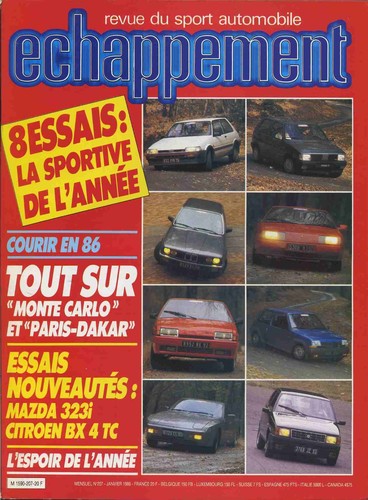 Echappement 207 1986 rac - 01/1986,