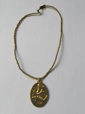 Vintage Collier avec pendentif doré signé SCOOTER Paris