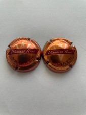 2CAPSULE CHAMPAGNE VRANKEN No20 DIAMANT ROSÉ FOND ORANGÉ +1FOND ROSÉ N.R. ESSAI