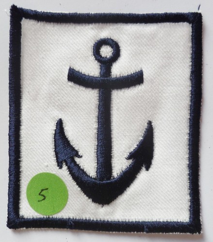 Insigne tissu ancre marine - insigne,