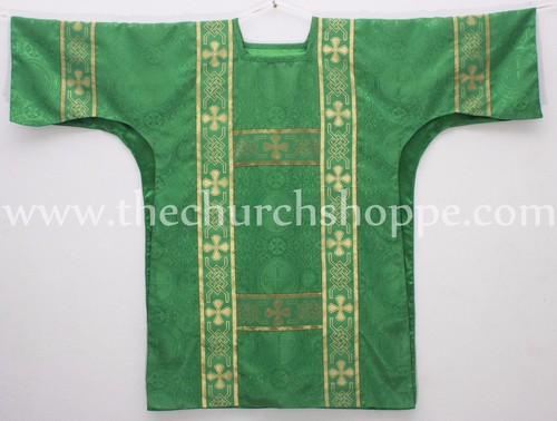 Chasuble dalmatique verte avec - chasuble,