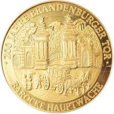 [#187066] Allemagne, Médaille, 200 ans de la Porte de Brandebourg, Garde Baroque