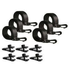 Sangles pour Enrouleur de Bâche Solaire de Piscine, 18 Pièces, Dont 6 Clips8707