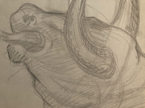 Dessin crayon mise mort art - dessin,