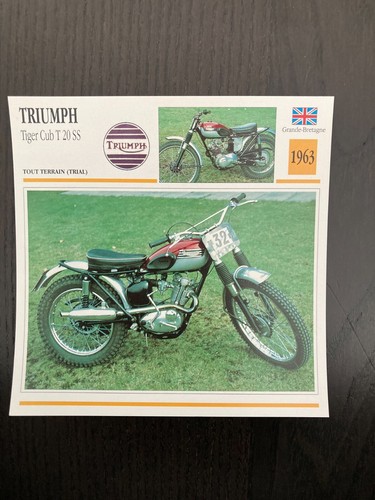 Carte fiche moto - fiche, collection
