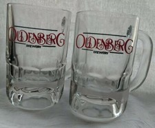 Set of two Clear Pressed Glass