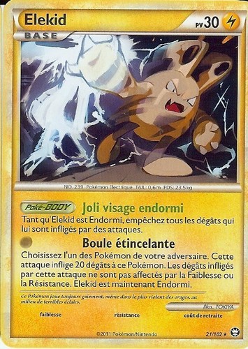 Carte pokemon elekid - elekid, "