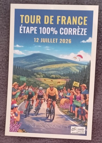 Cyclisme carte postale ville - carte,