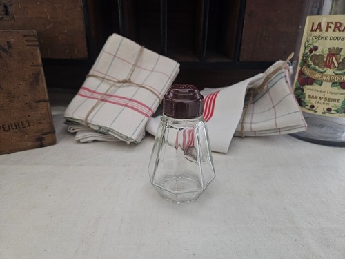 Sucrier verre avec son - sucrier,
