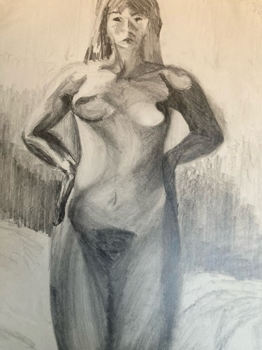 Beau dessin crayon - crayon, femme