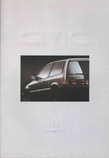 Catalogue Brochure Honda Civic / Shuttle 1986 Belgique en français
