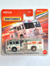 MINIATURE MATCHBOX 1/64 CAMION DE POMPIERS PIERCE ARROW XT  NEUVE