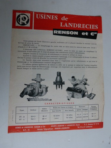 Prospectus catalogue pompe - , :