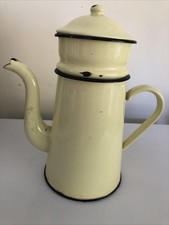 Cafetière Émaillées Années 60-70 Jaune