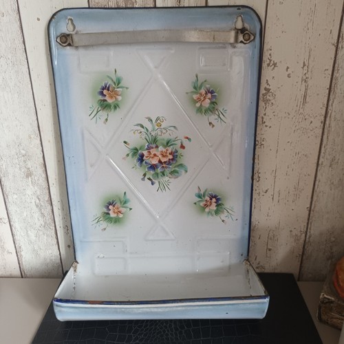 Ancien porte louche émaillé - ancien,