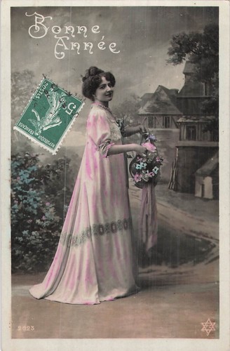 Bonne annee femme elegante - annee,