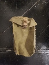 Sacoche Masque A Gaz Anglais Ww2 Nominatif Daté 1943