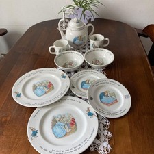 Vaisselle Wedgwood Peter Rabbit gravure ancienne avec bonus du Japon