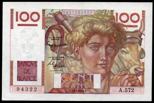 100 francs jeune paysan - 100,