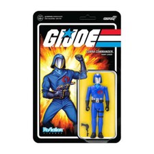 GI Joe Cobra Commander ReAction, figurine d'action hautement collectionnable de