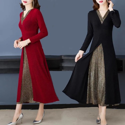 Robe longue fendue - robe,