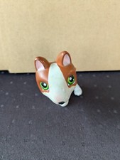 LPS Littlest Pet Shop #154 Bull Terrier Puppy Dog Green Eyes