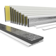 HEXIM 120cm Couvercle de coffre de volet roulant avec isolation, couvercle