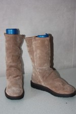 AIGLE Bottes Fourrées  Daim Beige Taille 41 BON ETAT