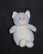 Peluche GIPSY Doudou Chat Bleu