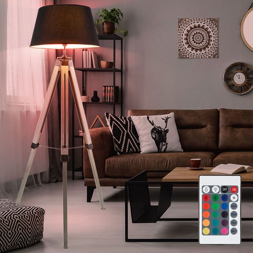 Lampadaire lampe bois - lampadaire,