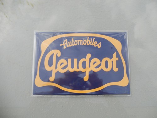Plaque metal automobiles - metal,