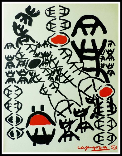 Capogrossi lithographie - capogrossi,
