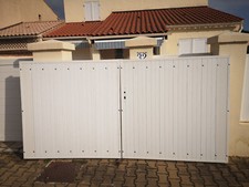 Portail Batant PVC Blanc 3.00mx1.50m