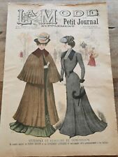 ANCIENNE REVUE LA MODE DU PETIT JOURNAL AVEC PATRON PANTALON FILLETTE  N°36 1900