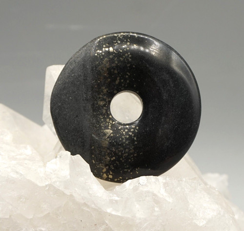 Pendentif pyrite ardoise - pendentif, en