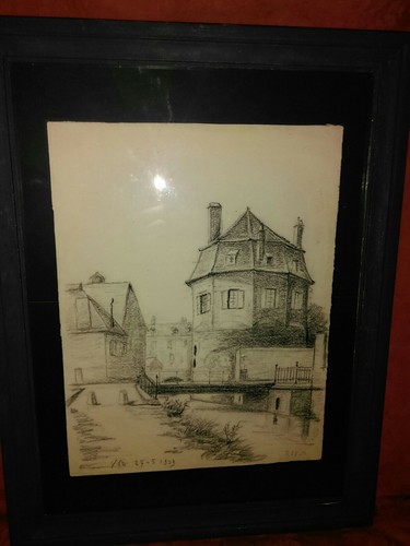 Tableau dessin fusain - tableau,