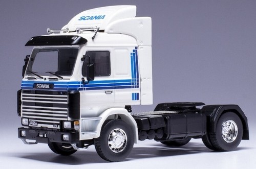 Scania 142m white blue - white, lanes