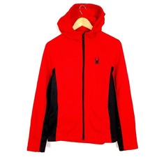 Pull homme SPYDER taille S rouge fermeture éclair intégrale col haut...
