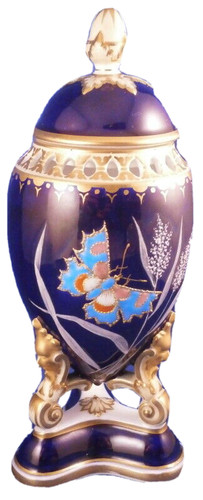 Vase émail surélevé en - vase,