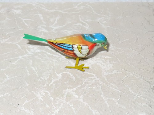Jouet ancien tôle oiseau - tôle,