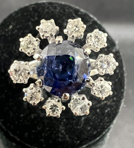 Bague marguerite saphir - marguerite,