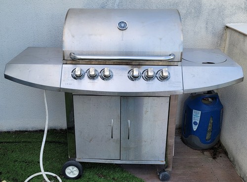 Barbecue gaz inox - barbecue, brûleurs