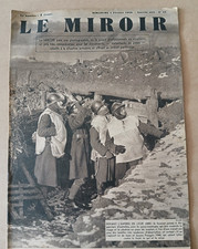Le Miroir 4 février 1940 chevaux abri soldats de l'Empire hiver canon de 220mm