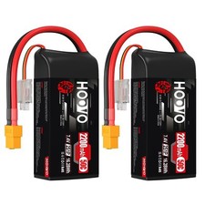 Lot de 2 batteries LiPo 2S -