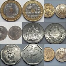 Monnaies Commemoratives Françaises (1982-1998) 1 2 5 10 & 20 Francs Commemoratif