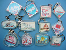 Porte clés - Navigation Marine NAVY  Lot Bateau Voilier Paquebot Drakkar Galion