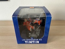 Tintin, figurine coffret scène « On a marché sur la Lune » Hergé.
