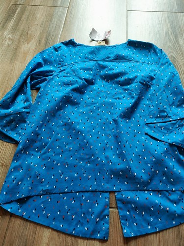 Blouse bleue fiancée - la,